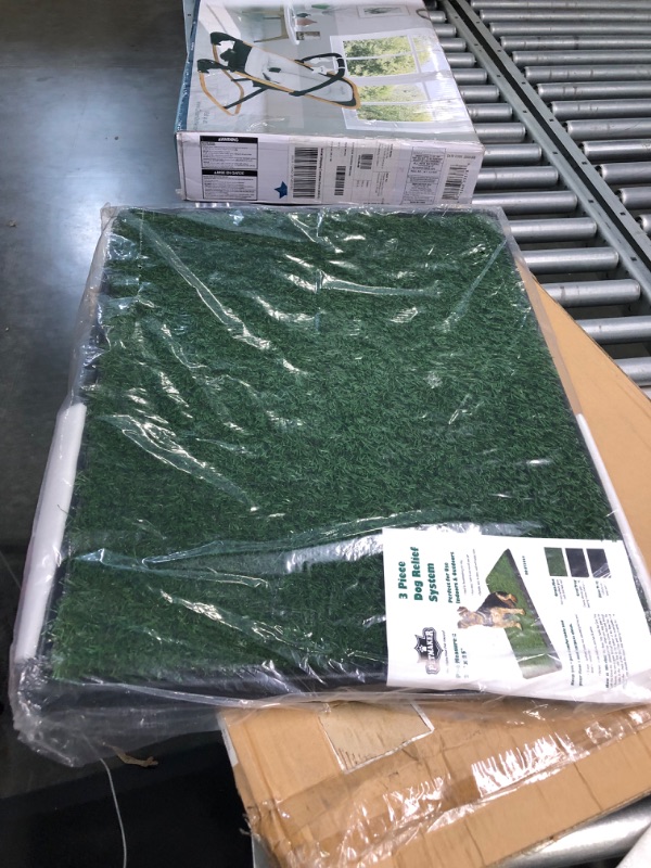 Photo 1 of Artificial Grass Puppy Pee Pad for Dogs and Small Pets - 20x25 Reusable 3-Layer Training Potty Pad with Tray - Dog Housebreaking Supplies by PETMAKER