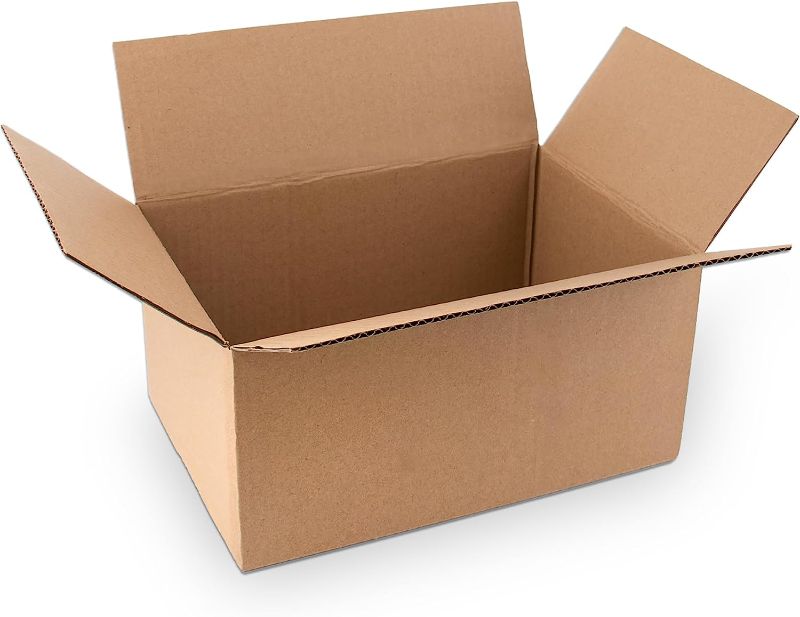 Photo 1 of 10x7x5 Inches Shipping Boxes 28 Pack, Brown Corrugated Cardboard Box for Small Business Mailing Shipping and Storage