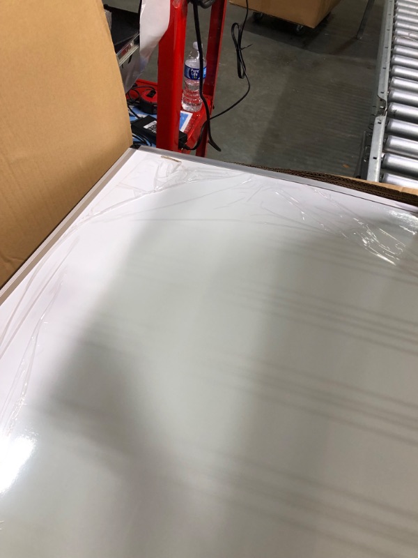 Photo 3 of VIZ-PRO Magnetic Whiteboard/Dry Erase Board, 48 X 48 Inches, Silver Aluminium Frame