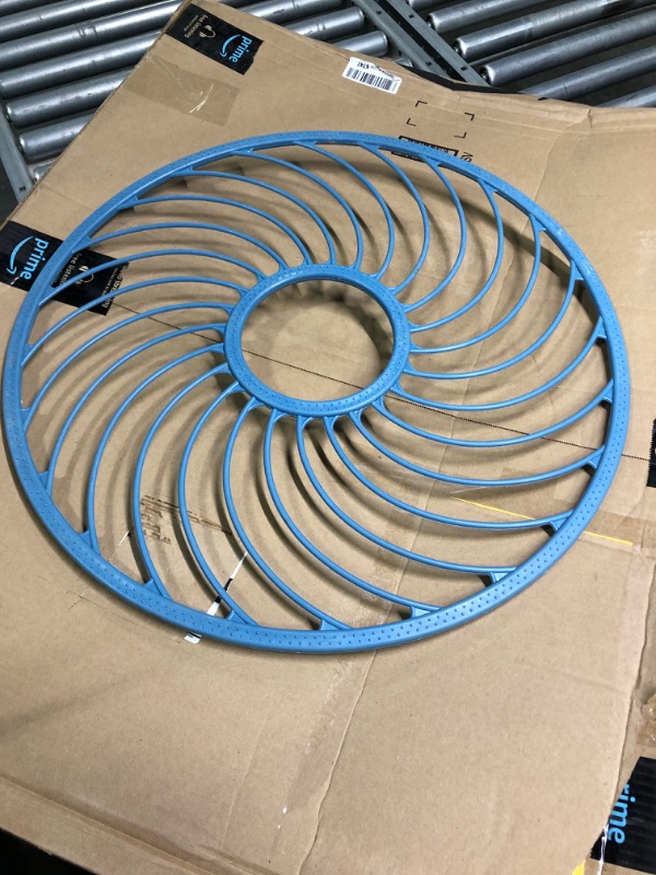 Photo 1 of American Type Throwing Net Disc Fishing Throwing Net Disc Hand Cast Net Throwing Disk Special Fishing Net Throwing Disc for Fishing ( 60CM Diameter Blue )