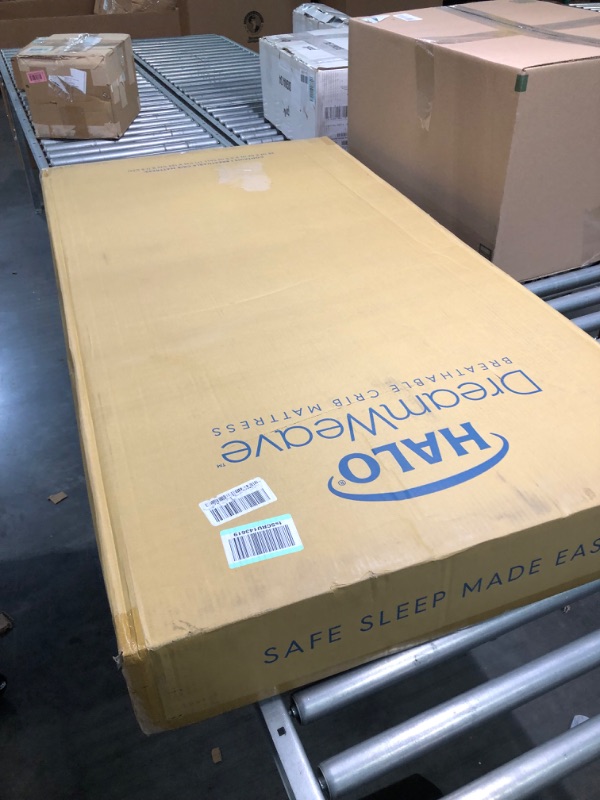 Photo 1 of HALO DreamWeave Baby Crib Mattress and Toddler Bed, Breathable, Dual Sided 2-Stage Design, 100% Breathable Mattress, Machine Washable Cover, Hypoallergenic, Non-Toxic Materials, Greenguard  Cert.