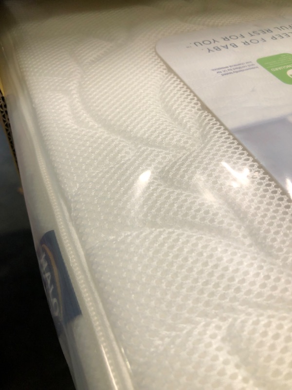 Photo 1 of HALO DreamWeave Baby Crib Mattress and Toddler Bed, Breathable, Dual Sided 2-Stage Design, 100% Breathable Mattress, Machine Washable Cover, Hypoallergenic, Non-Toxic Materials, Greenguard  Cert.