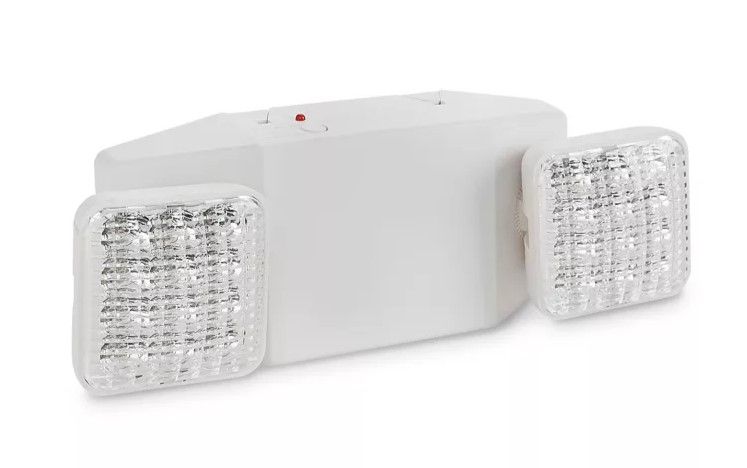 Photo 1 of 2 LED Emergency Lights - Plastic White