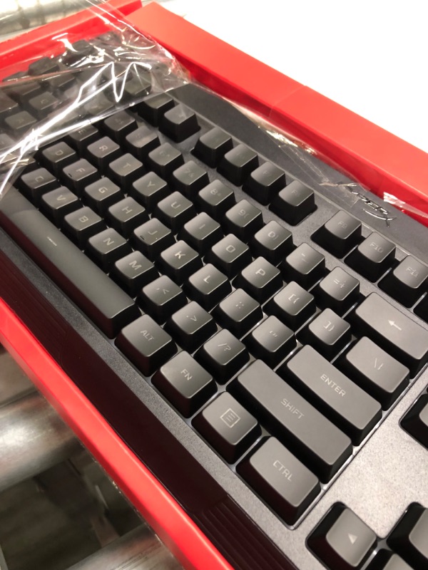 Photo 6 of HyperX Alloy Core RGB – Membrane Gaming Keyboard, Comfortable Quiet Silent Keys with RGB LED Lighting Effects, Spill Resistant, Dedicated Media Keys, Compatible with Windows 10/8.1/8/7 – Black