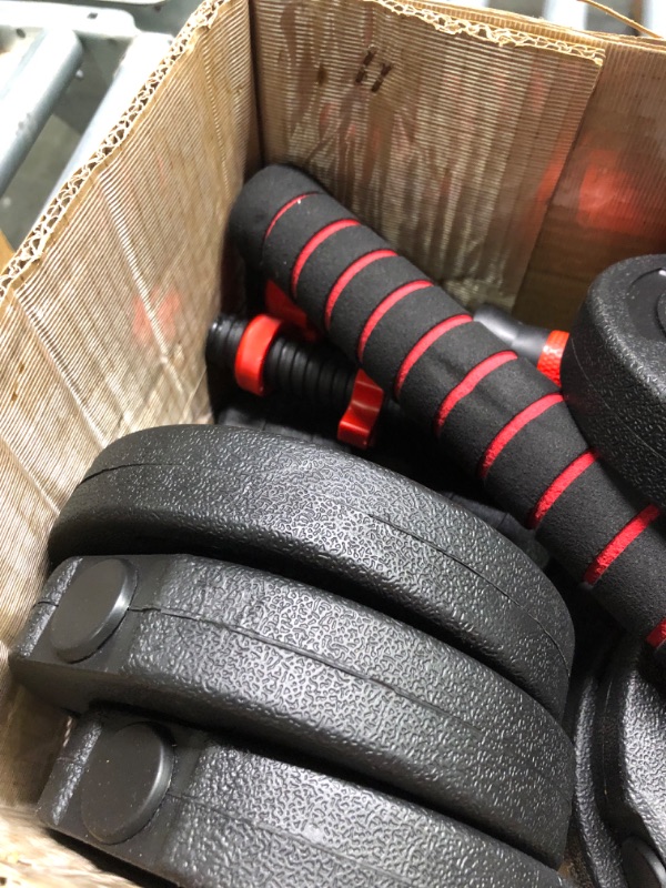 Photo 3 of 30kg Eco-Friendly Barbell Weight Lifting Environmental Plastic Coated Cement Dumbbell
