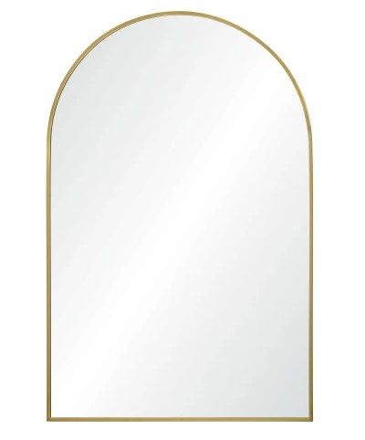 Photo 1 of 36" x 24" Arched Flat Accent Mirror