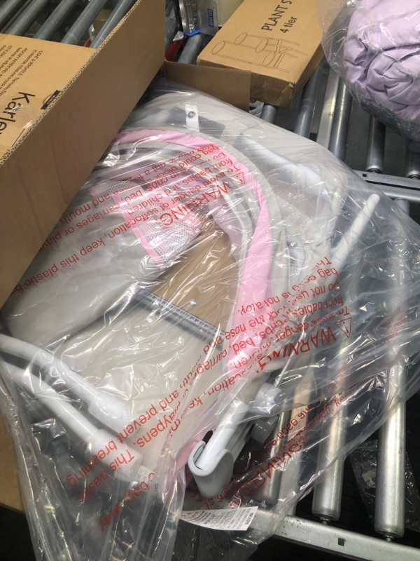 Photo 1 of Dream on Me Karley Bassinet - Grey and Pink