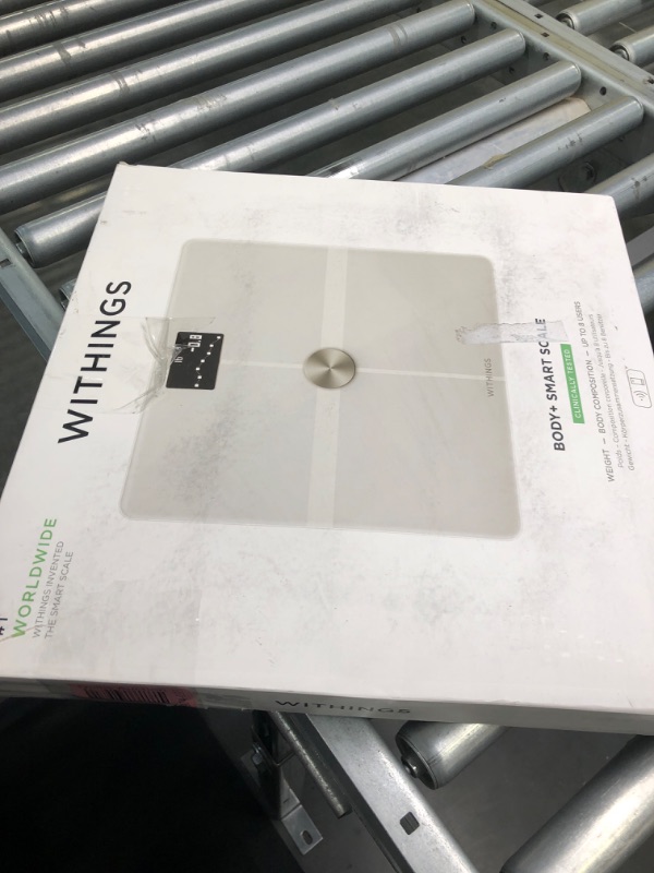 Photo 3 of Withings Body+ - Digital Wi-Fi Smart Scale with Automatic Smartphone App Sync, Full Body Composition Including, Body Fat, BMI, Water Percentage, Muscle & Bone Mass, with Pregnancy Tracker & Baby Mode White