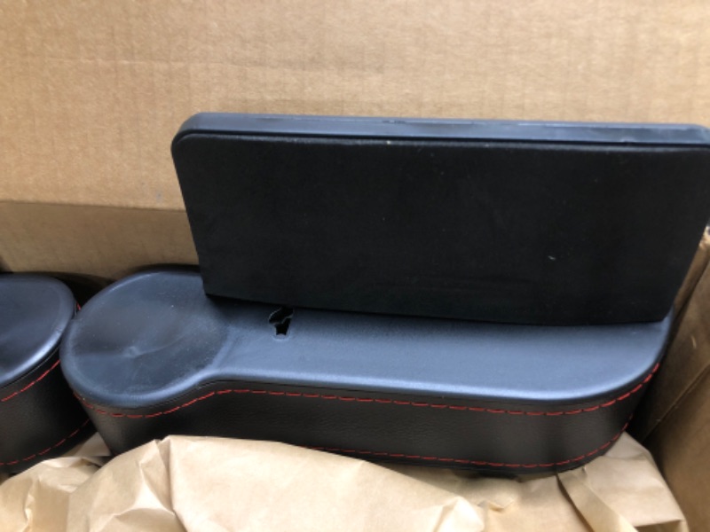 Photo 1 of OCPTY Black Car Pockets between for Seats with Cup Holder phone Car for Seat Gap Organizer 2pack