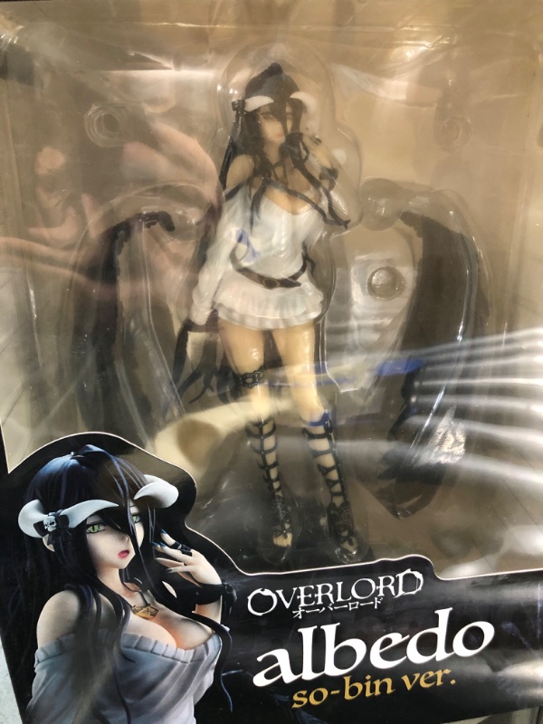Photo 2 of 10.63 inch Anime Overlord Albedo Figure 1:6 Scale Action Figure Statue Girl Toy Figure Ornaments Exquisite Birthday Gifts