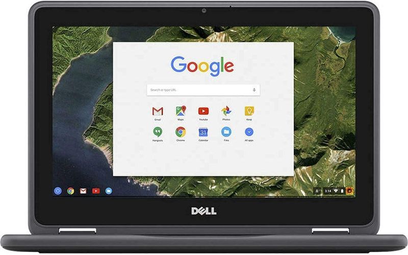 Photo 1 of Dell Chromebook 3189 Laptop, 11.6" HD (1366 x 768) Non-Touch, Intel Celeron N3060, 4GB RAM, 32GB eMMC SSD, Chrome OS (sell for parts)