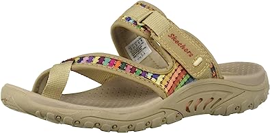 Photo 1 of Skechers Women's Reggae-Mad Swag-Toe Thong Woven 8.5Us