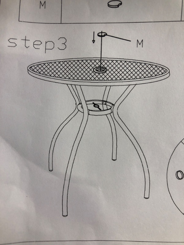 Photo 1 of 28 inch Round Outdoor Table 