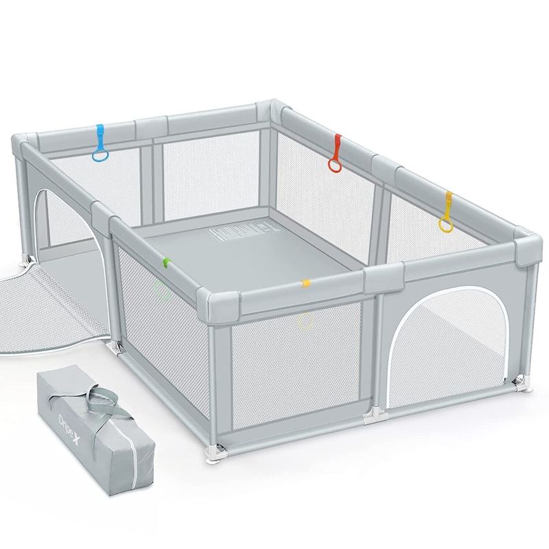 Photo 1 of Dripex Baby Playpen Kids Safety Play Center Yard Home Indoor Pen Fence Deep Grey
