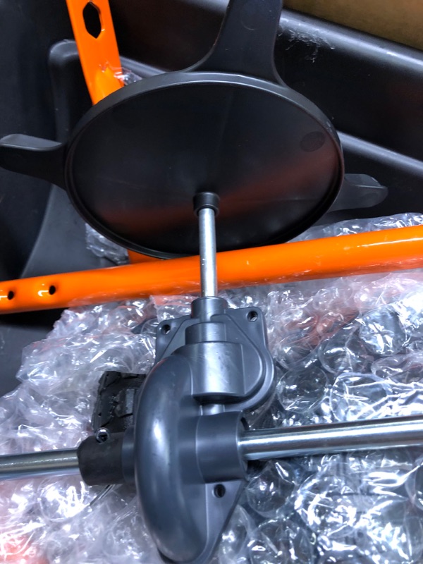 Photo 1 of Agri-Fab Inc 45-0530-131, 85 lb. Tow Broadcast Spreader, Black/Orange