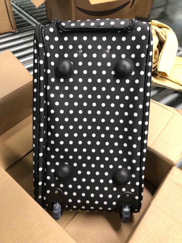 Photo 3 of Black and White Polka Dot Carry on 20 in