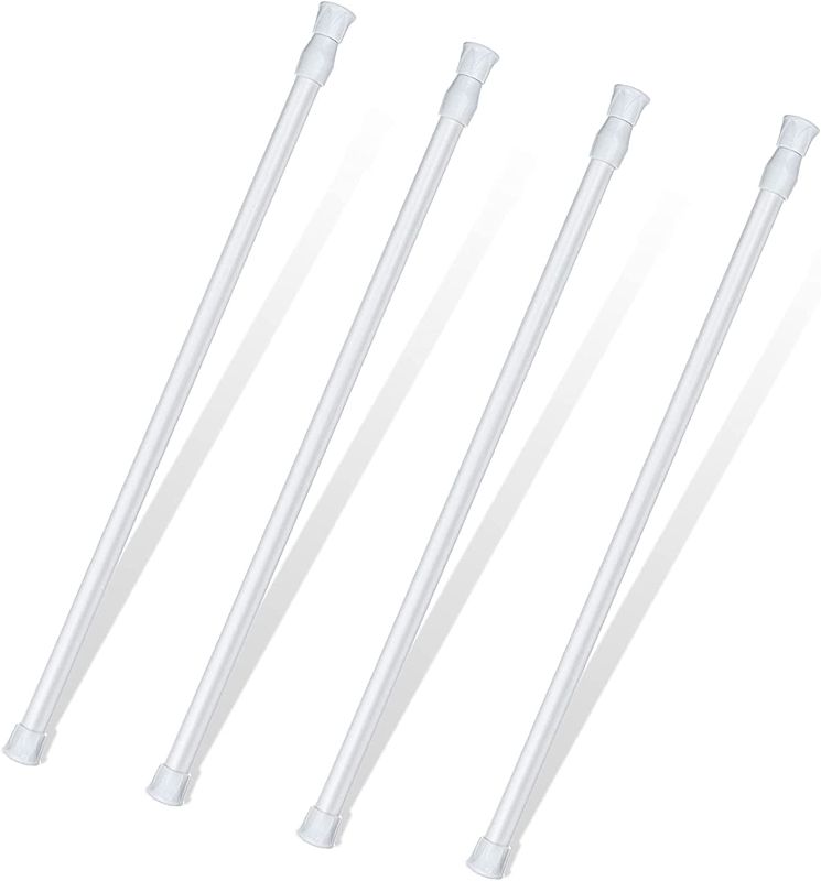 Photo 1 of 4 Pack Window Security Bar, Window Safety Bars, Adjustable Sliding Glass Door Lock, Window Lock Bar for Children Home, Extends from 15.8-27.6 Inches (White)