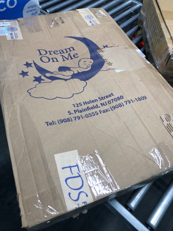 Photo 1 of Dream On Me Holly 3” Fiber Portable, Greenguard Gold Certified, Waterproof Vinyl Cover, Lightweight Mini Crib Mattress, White