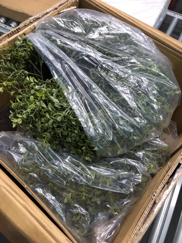 Photo 1 of 2'T 19''D Topiaries Trees Artificial Outdoors 2 Pack Fake Boxwood Bushes Outside Potted Tree 2 L Bush
