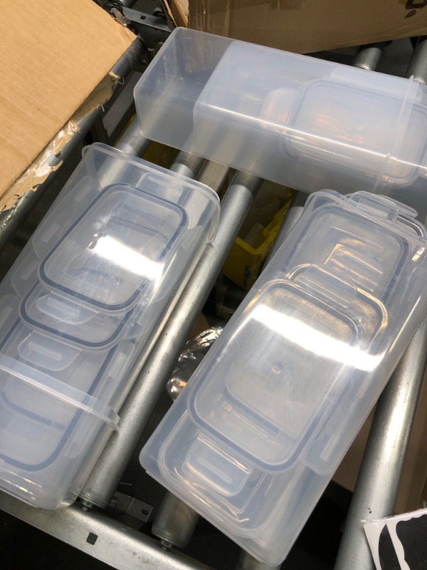 Photo 2 of 30 Pack Airtight Food Storage Containers for Kitchen Pantry Organization and Storage, BPA-Free, PRAKI Plastic Storage Canisters with Lids - Cereal, Flour and Sugar, Include Labels
Spoons not included