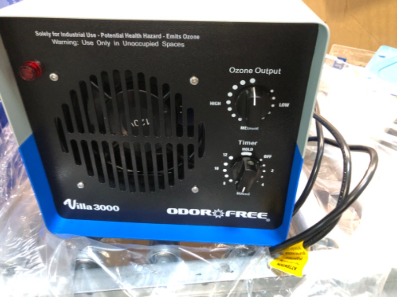 Photo 3 of OdorFree Villa 3000 Ozone Generator for Eliminating Odors, permanently removing Tobacco, Pet and Musty Odors at their Source - Easily Treats Up To 3000 Sq Ft