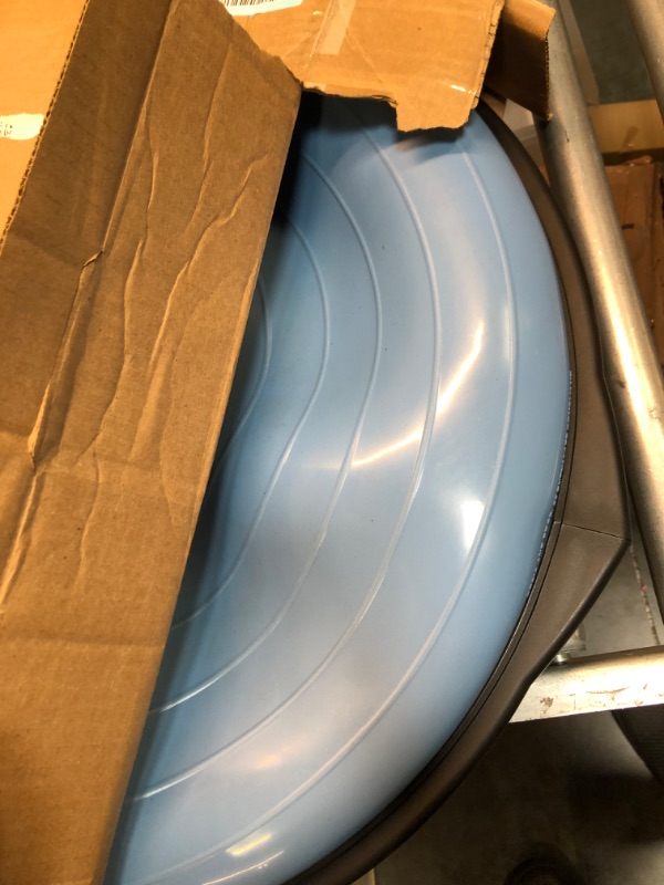 Photo 2 of Bosu Home Gym Equipment The Original Balance Trainer 26 Inch Diameter Light Blue/Black