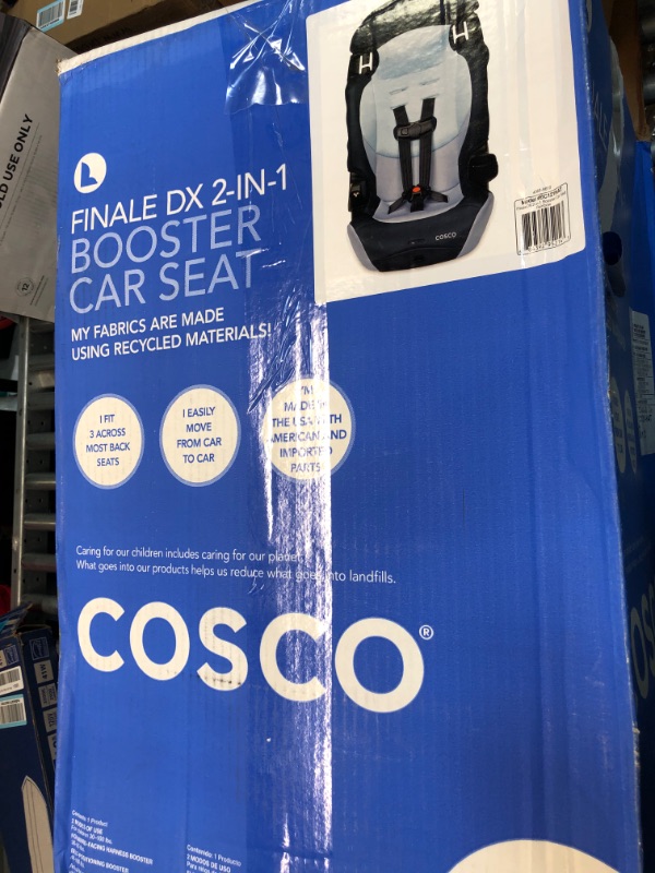 Photo 2 of Cosco Finale DX 2-in-1 Booster Car Seat, Forward Facing 40-100 lbs, Rainbow