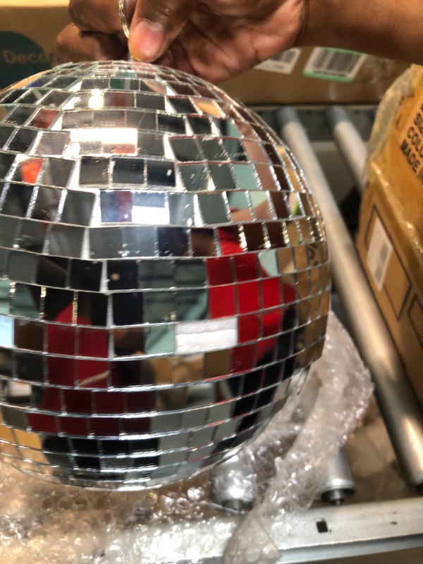 Photo 2 of 8" Mirror Disco Ball Great for a Party or Dj Light Effect Christmas
