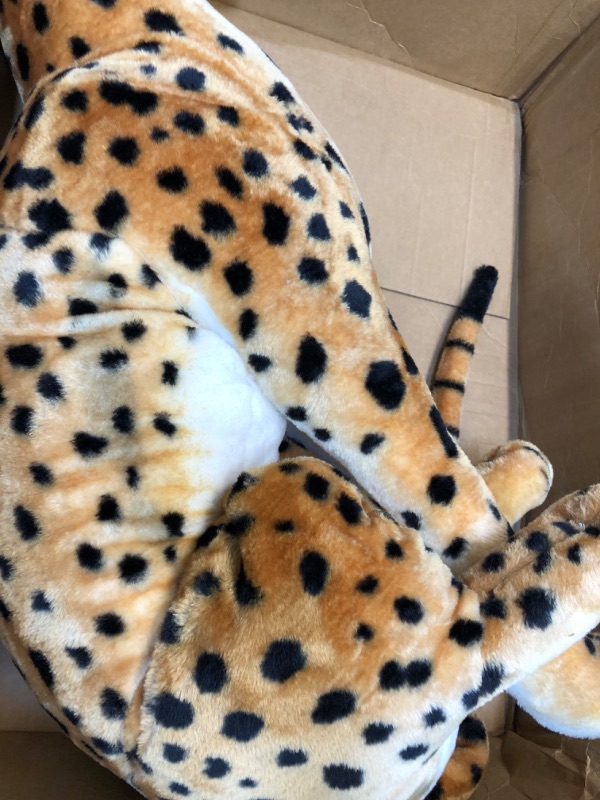 Photo 5 of Melissa & Doug Giant Cheetah - Lifelike Stuffed Animal (Stands Nearly 3 Feet Tall)