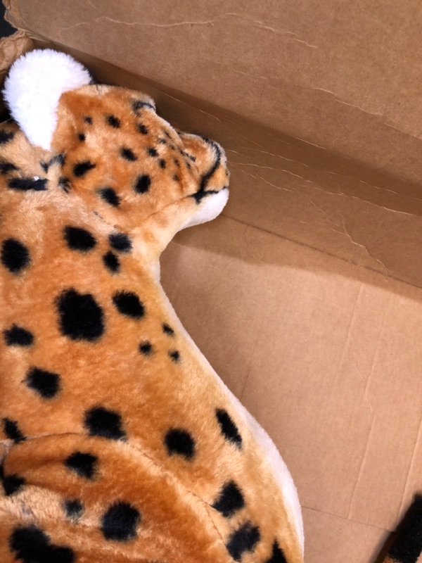 Photo 4 of Melissa & Doug Giant Cheetah - Lifelike Stuffed Animal (Stands Nearly 3 Feet Tall)