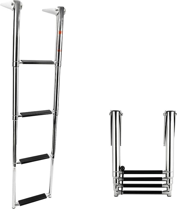 Photo 1 of Amarine Made 4 Step Stainless Steel Telescoping Boat Ladder Swim Step
