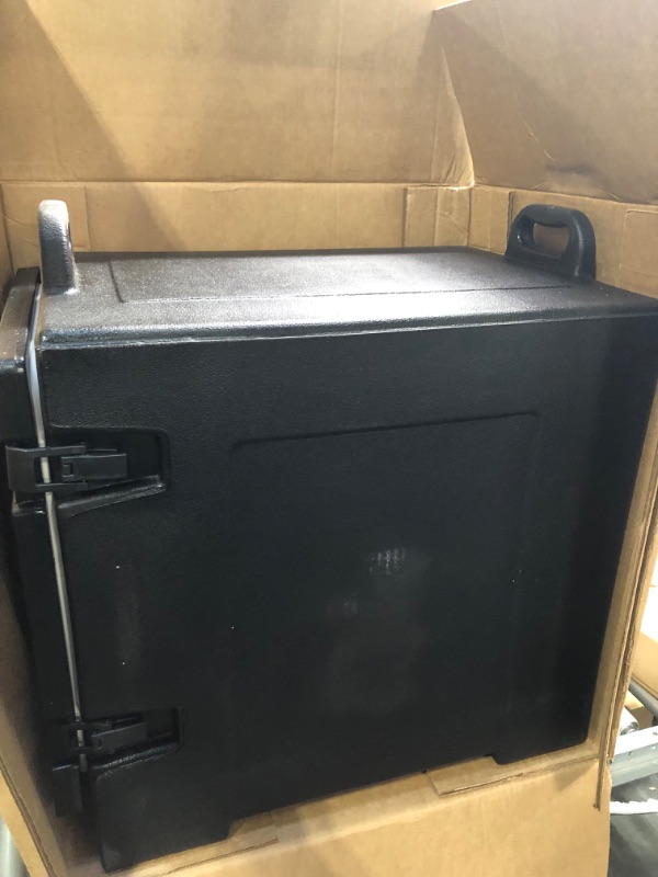Photo 1 of CFS Cateraide Plastic Insulated End Loader Food Pan Carrier, Black Black Food Pan Carrier Food Pan