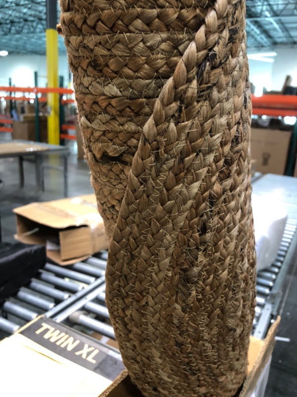Photo 1 of Braided Natural Fibre Brown Jute Area Rug ARG00007, For Home 48x27