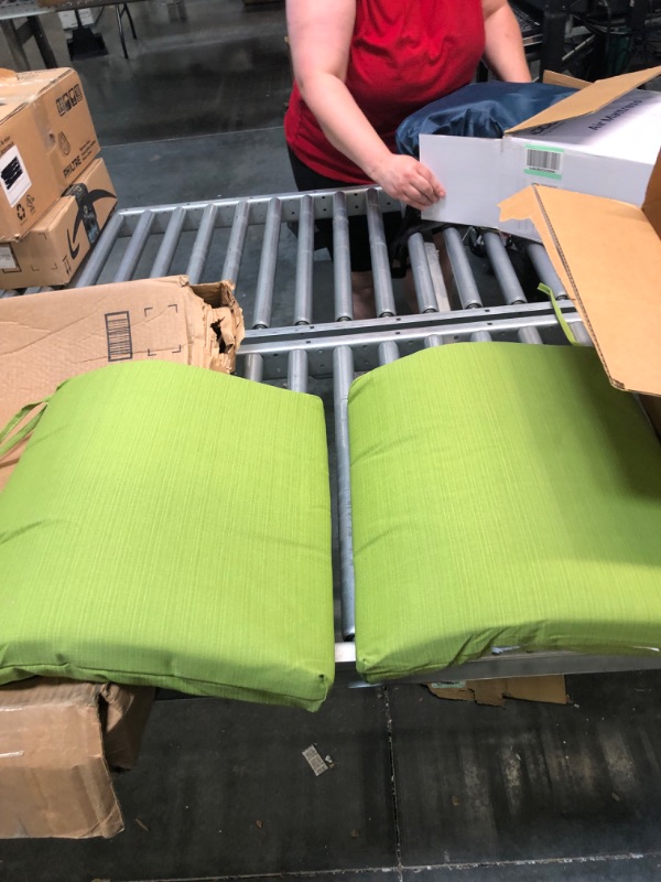 Photo 2 of 2 pack 18 inch x 15 inch  green seat cushion 