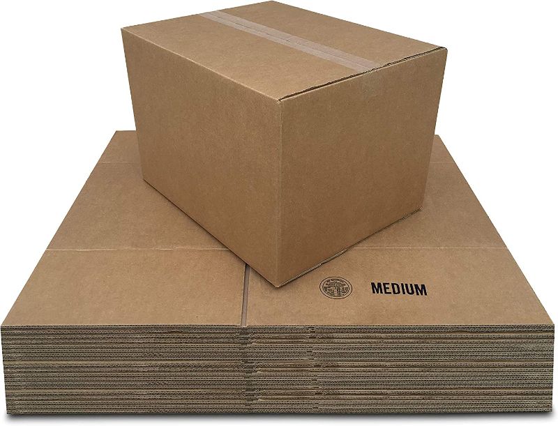 Photo 1 of Amazon Basics Cardboard Moving Boxes unknown qty