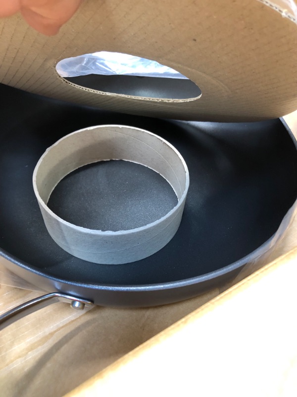 Photo 5 of Ayesha Curry Kitchenware 80293 Professional Hard Anodized Nonstick Deep Frying Pan/Skillet with Lid