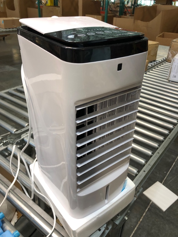 Photo 3 of 24" Evaporative Air Cooler & Mini Portable Air Conditioner, Personal AC Cooling Fan for Room Office Camping, Mini Portable Air Conditioner Ice Cubes