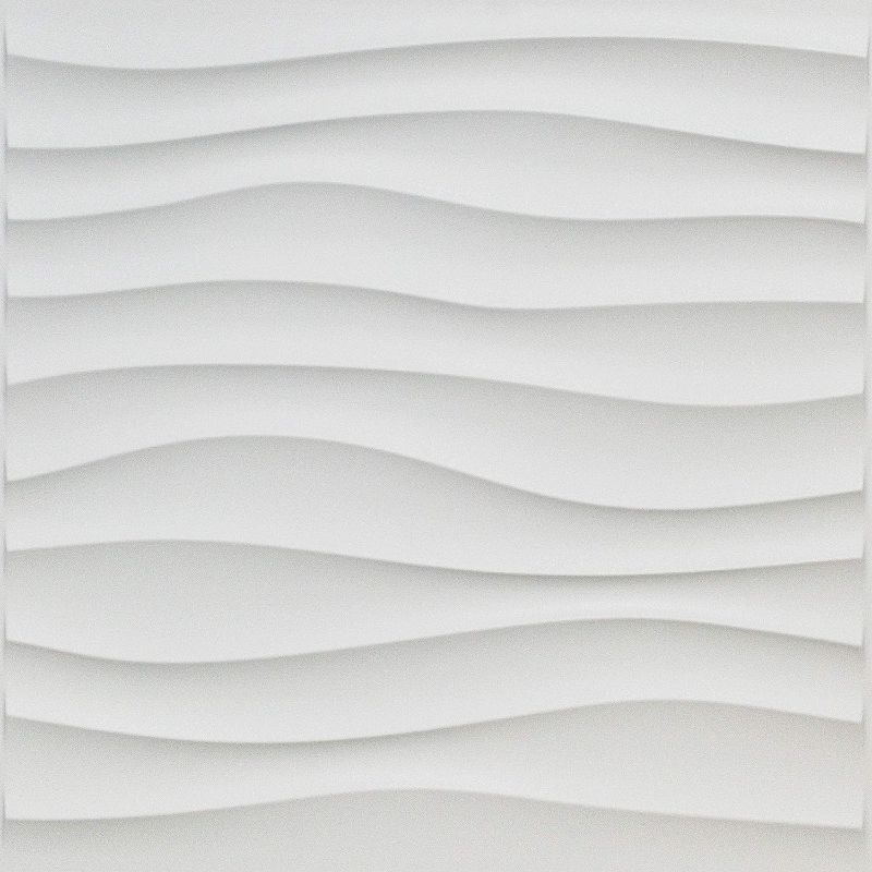 Photo 1 of Art3d Wall Panel White Wave Board 