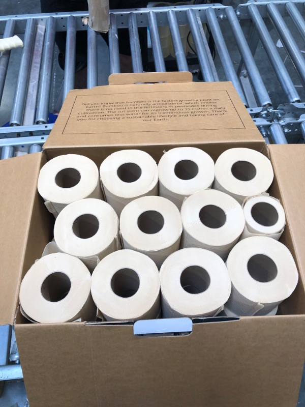 Photo 3 of Bamboo Story 100% Unbleached Premium Bamboo Toilet Paper 3 PLY - Chemical Free, Plastic Free, Eco Friendly, Biodegradable, Sustainable Toilet Tissue - 24 Rolls & 250 Sheets Per Roll - Septic Safe