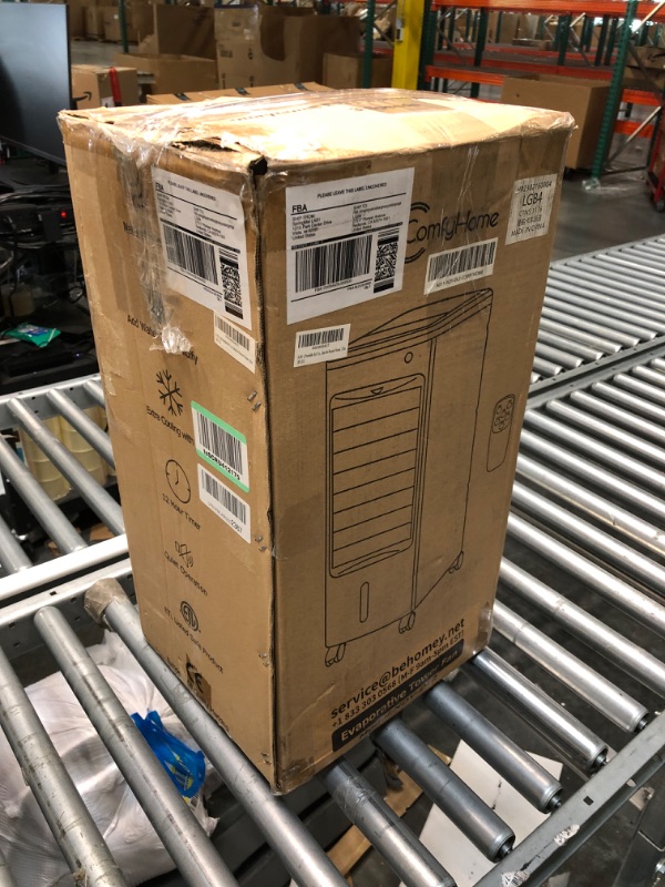 Photo 1 of TEMEIKE Portable Air Conditioner, 3-IN-1 Evaporative Air Cooler Windowless, 4 Modes & 3 Speeds Personal Swamp Cooler w/Humidifier, Remote & 12H Timer, Evaporative Cooler for Room Home(TF01-Black)