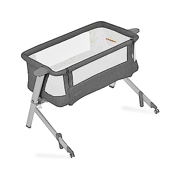 Photo 1 of Dream On Me Skylar Bassinet and Bedside Sleeper in Grey, Lightweight and Portable Baby Bassinet, Five Position Adjustable Height, Easy to Fold and Carry Travel Bassinet, JPMA Certified
