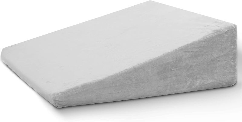 Photo 1 of Bed Wedge Pillow with Memory Foam Top for Sleeping