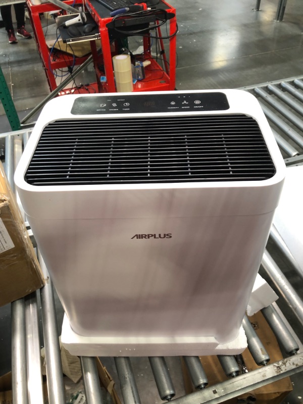 Photo 2 of AIRPLUS 4500 Sq. Ft Dehumidifier for Basement with Drain Hose, 70 Pints Dehumidifier for Home with Auto Shut-Off & Timer Design(AP2008) pure white