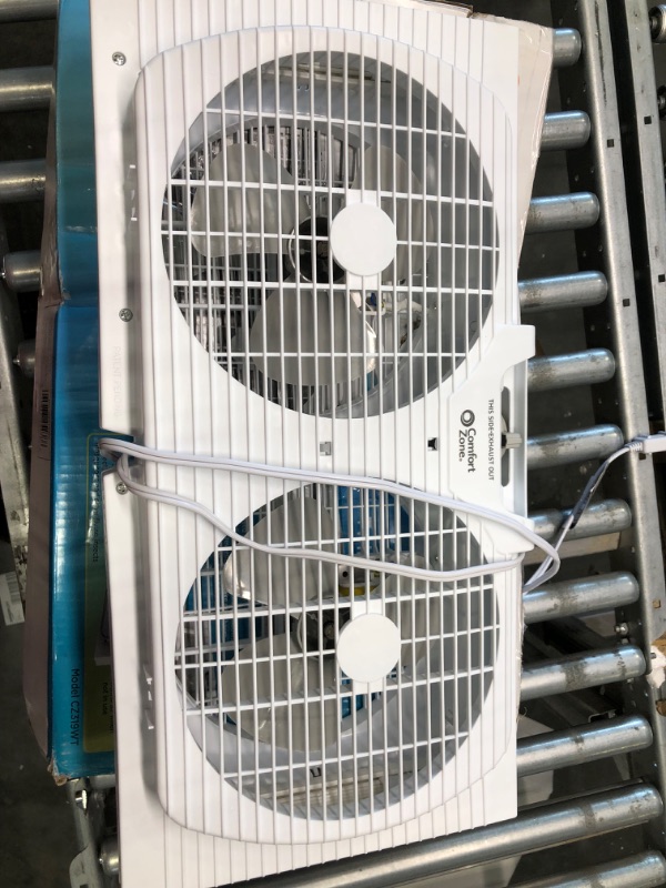 Photo 2 of 9 in. Twin Window Fan with Manually Reversible Airflow Control