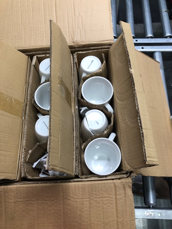 Photo 4 of AmazonCommercial 12-Piece Porcelain, 12 Oz. Coffee Mug Set, White 12oz(370cc) Coffe Mug Coupe