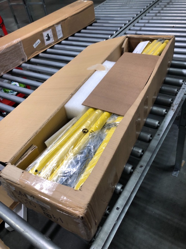 Photo 1 of A11N Portable Pickleball Net System, Designed for All Weather Conditions with Steady Metal Frame and Strong PE Net, Regulation Size Net with Carrying Bag Yellow&Black