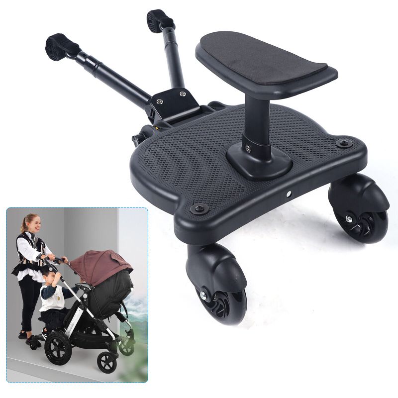 Photo 1 of Beberoad T312 Baby Stroller Glider Board With Dismountable Sponge Seat Black