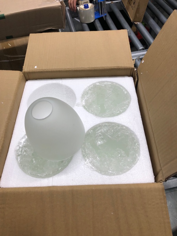 Photo 1 of Anmire 4 pack Frosted Glass Light Fixture Globe