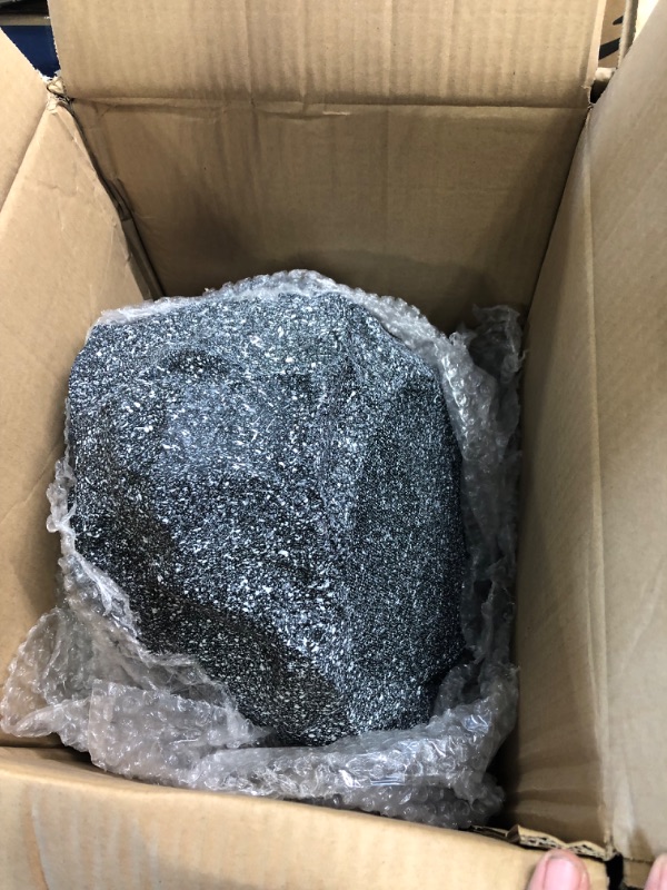Photo 1 of Theater Solutions 2R8G Outdoor Granite 8" Rock 2 Speaker Set for Deck Pool Spa Yard Garden, Granite Grey 8 in