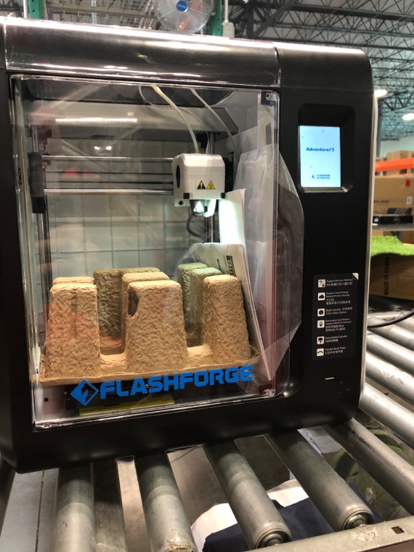 Photo 5 of FLASHFORGE Adventurer 3 3D Printer Leveling-Free with Quick Removable Nozzle and Heating Bed, Built-in HD Camera, Wi-Fi Cloud Printing